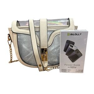 Zenana PREMIUM CLEAR TRANSPARENT SADDLE BAG